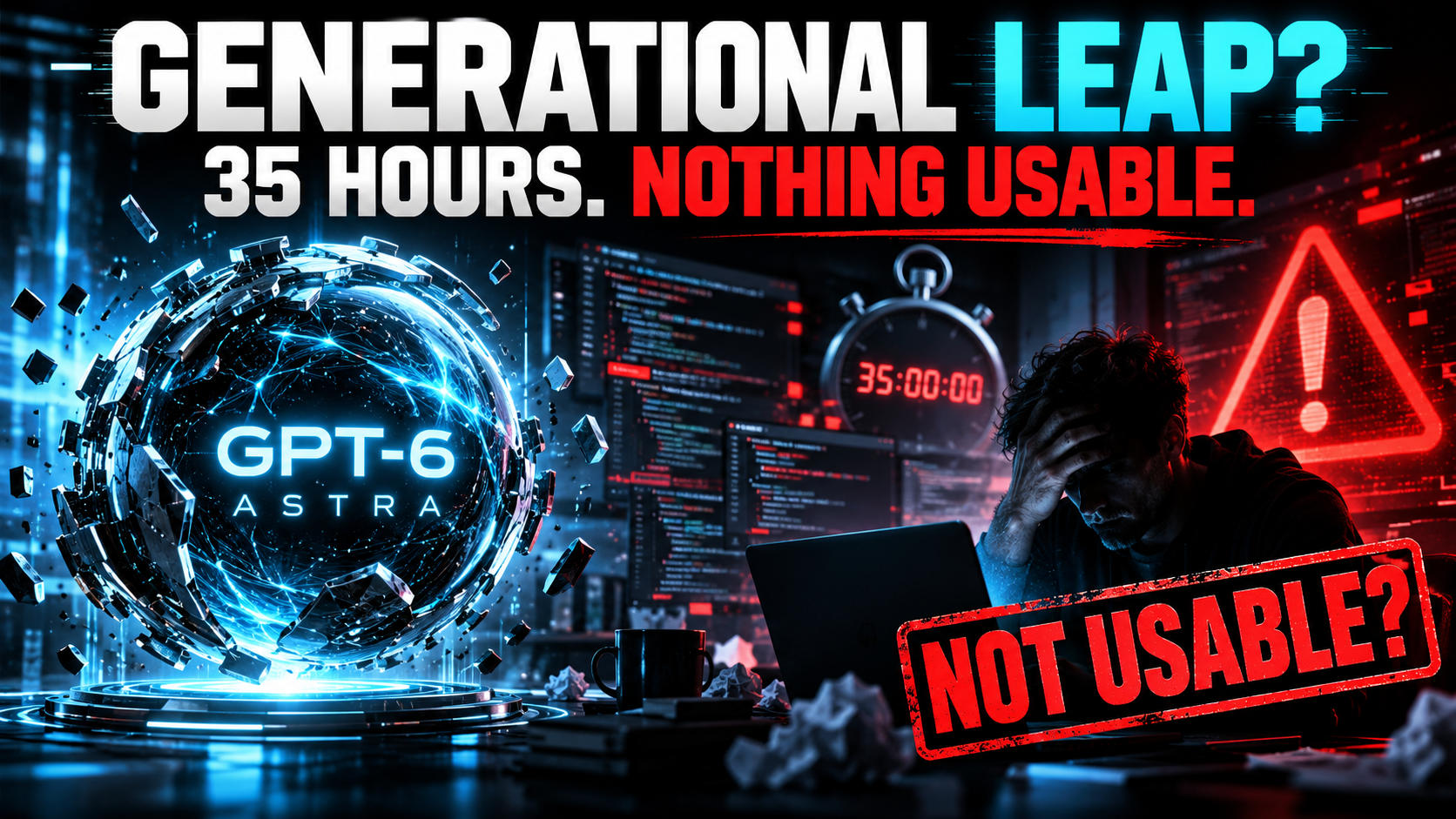 OpenAI Says GPT-6 Astra Is a 'Generational Leap.' One Developer's 35-Hour Test Found Nothing Usable