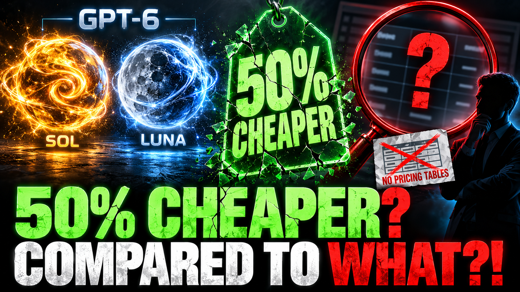GPT-6 Sol and Luna Are '50% Cheaper,' OpenAI Says. Compared to What, Exactly?
